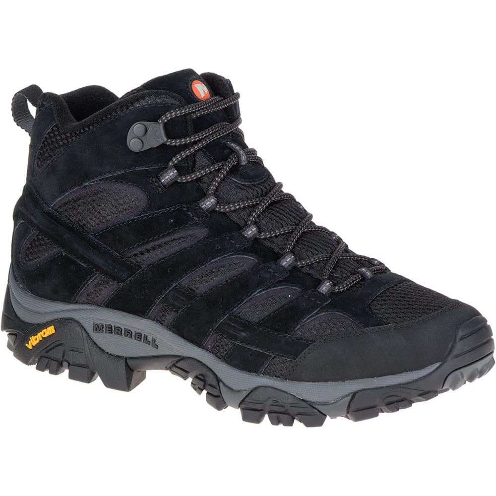 Merrell Men's Moab 2 Ventilator Mid Hiking Boots, Black Night - Black