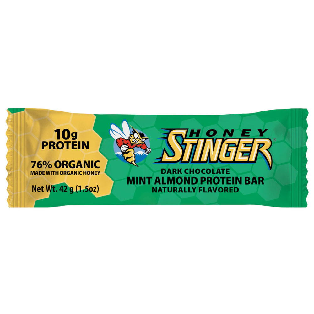 Honey Stinger Dark Chocolate Mint Almond 10g Protein Bar