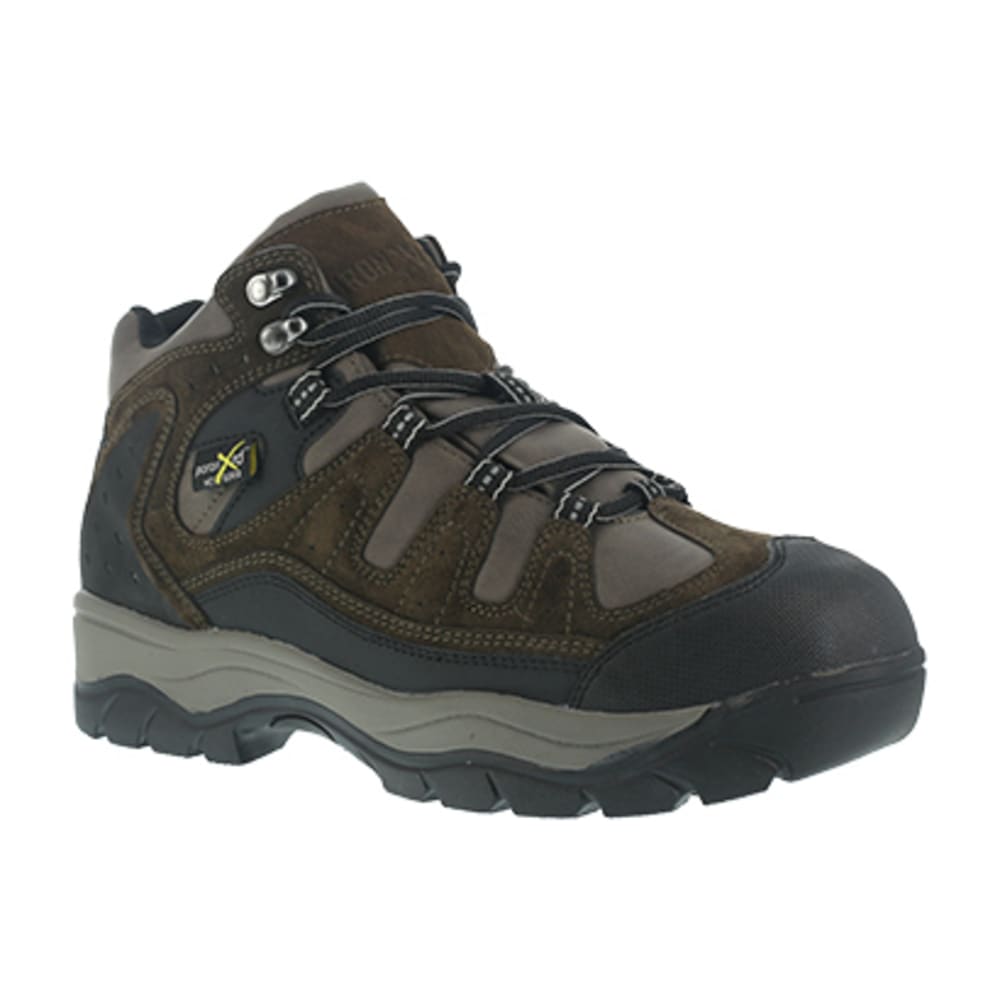 Iron Age Men&#039;s High Ridge Steel Toe Poron Xrd Internal Met Guard Sport Hiking Shoes, Brown