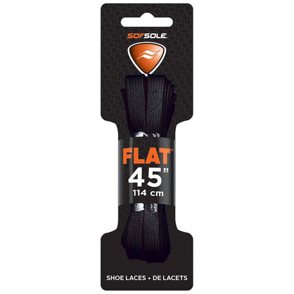 Sof Sole 45 In. Flat Athletic Shoe Laces - Black