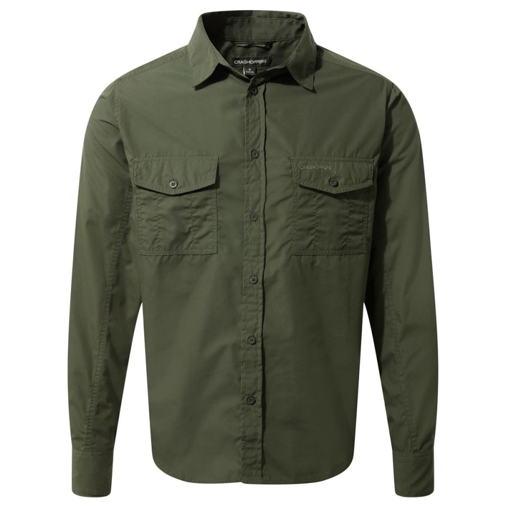Craghoppers Men&#039;s Nosidefence  Kiwi Long Sleeve Shirt - Size XL
