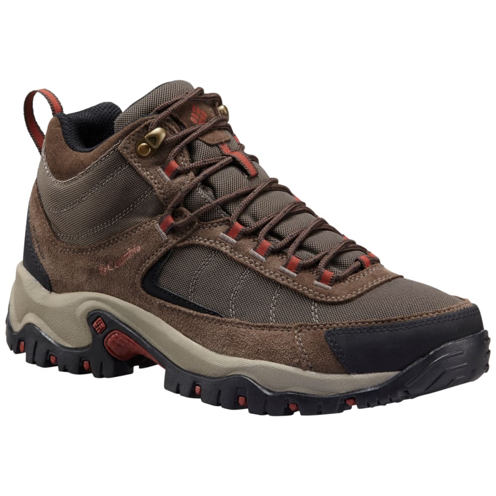 Columbia Men's Granite Ridge Mid Waterproof Hiking Boots, Mud Rusty Brown, Wide - Brown