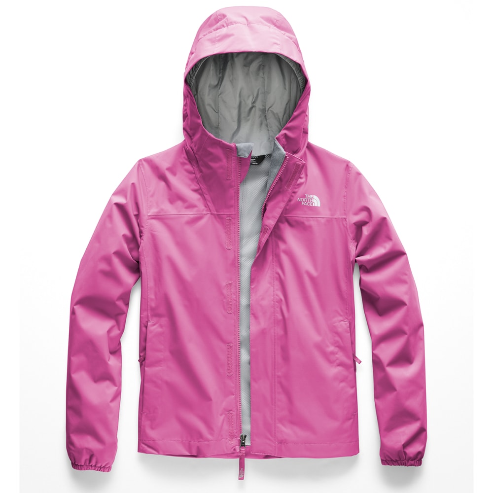 The North Face Girls Resolve Reflective Jacket Red Past Season