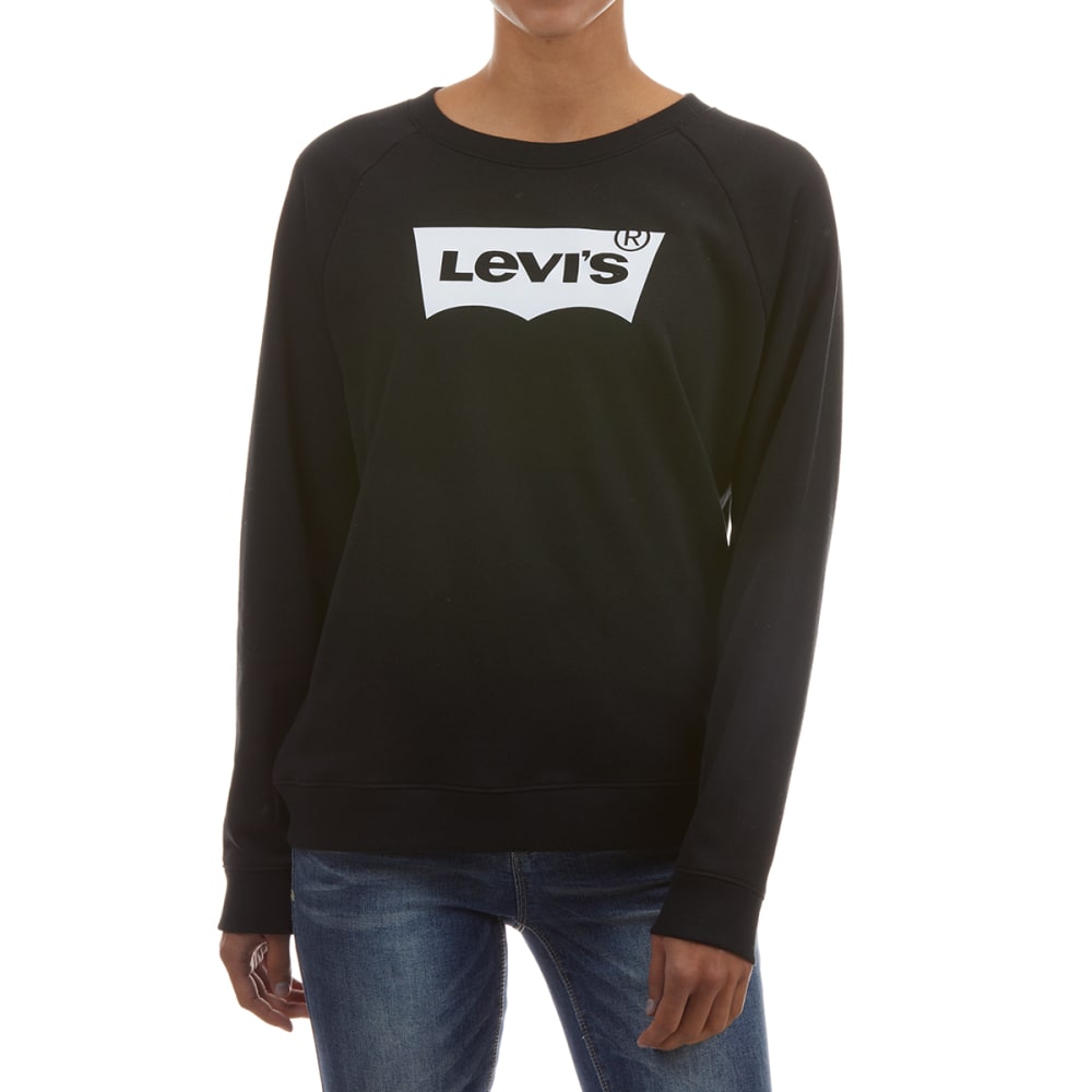Levi&#039;s Women&#039;s Long-Sleeve Graphic Crewneck Fleece