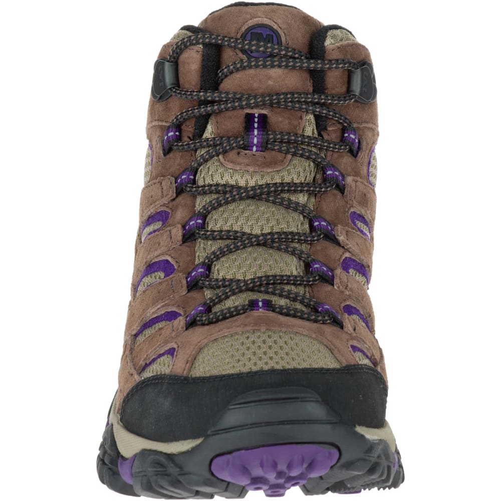 MERRELL Women's Moab 2 Vent Mid Hiking Boots, Bracken/ Purple - Eastern