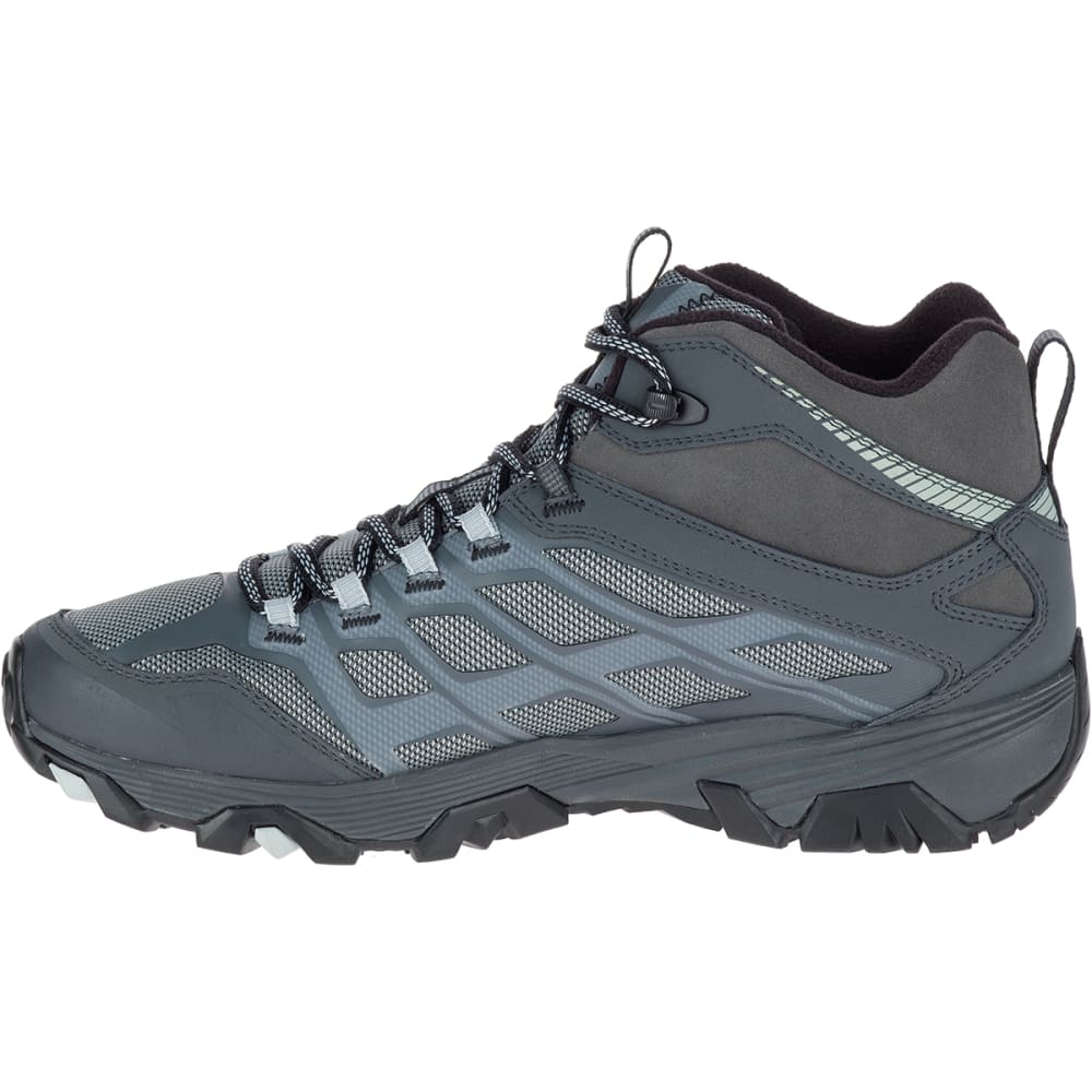 MERRELL Men's Moab FST Ice+ Thermo Hiking Boots, Granite - Eastern ...