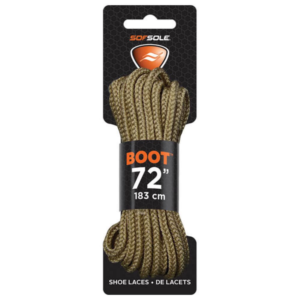 Sof Sole 72 In. Laces, Light Brown - Black