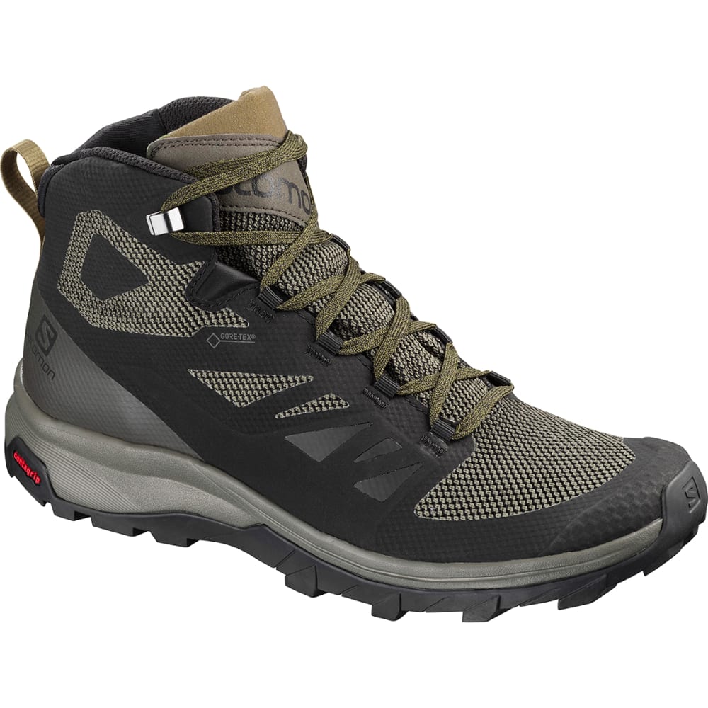 Salomon Men's Outline Mid Gtx Waterproof Hiking Boots - Black