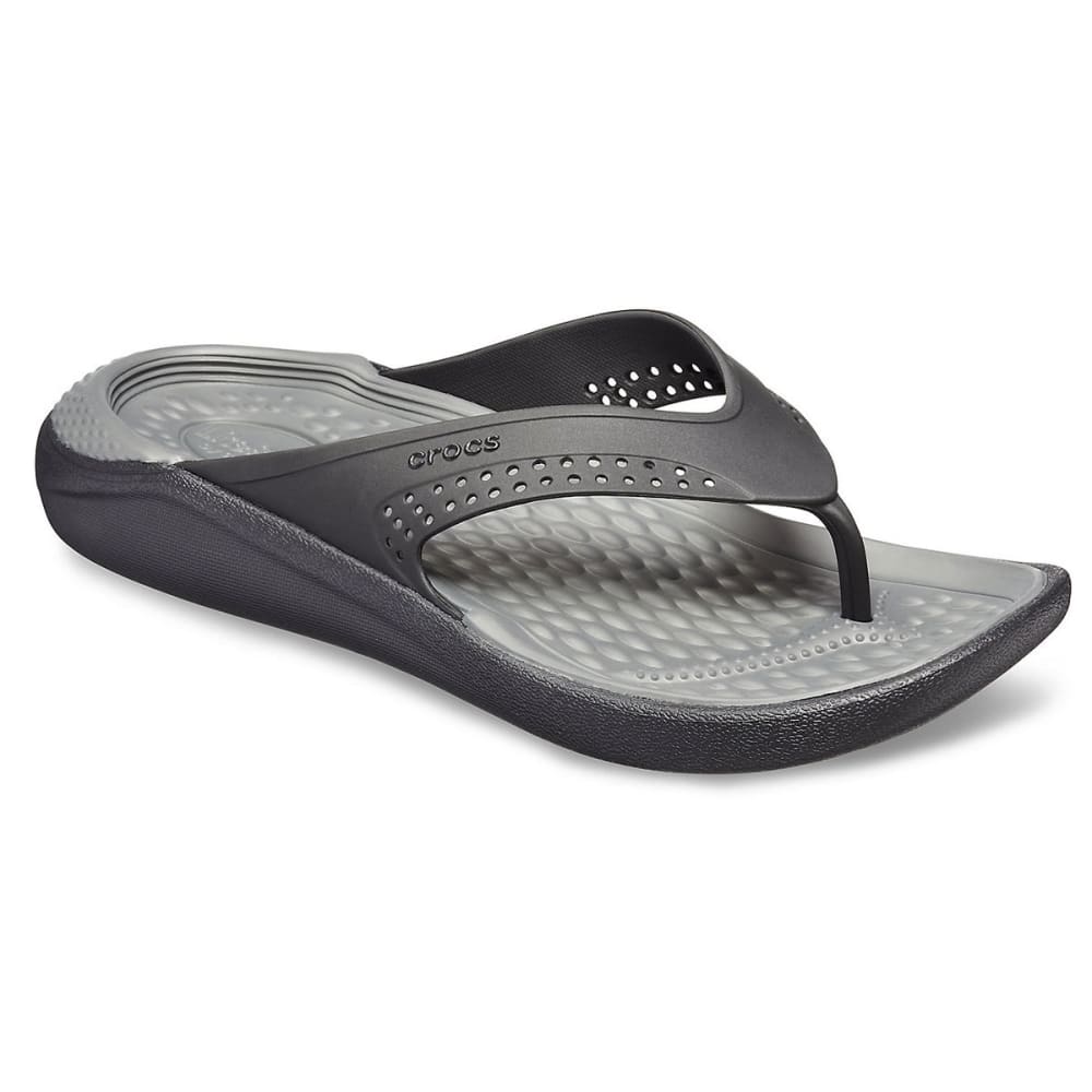 Crocs Unisex Literide Flip Sandals - Black - Size 13
