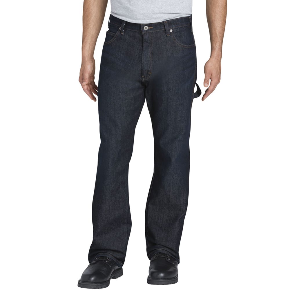 Dickies Men&#039;s Flex Relaxed Fit Straight-Leg Carpenter Tough Max Denim Jeans