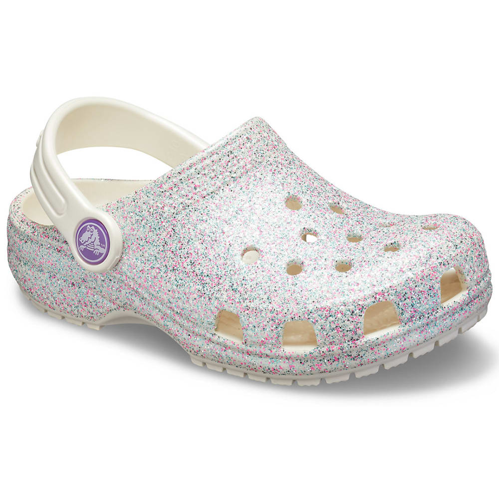 Crocs Girls&#039; Classic Glitter Clog - Size 12