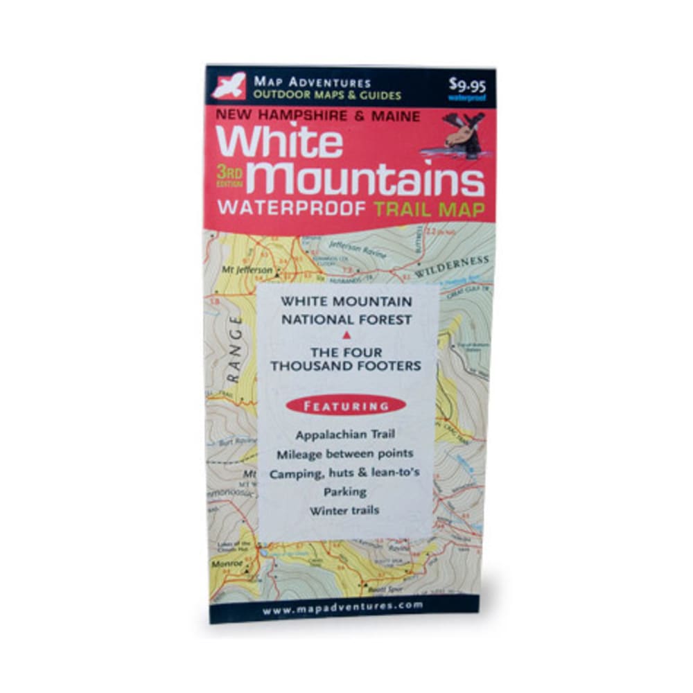 White Mountains Waterproof Trail Map