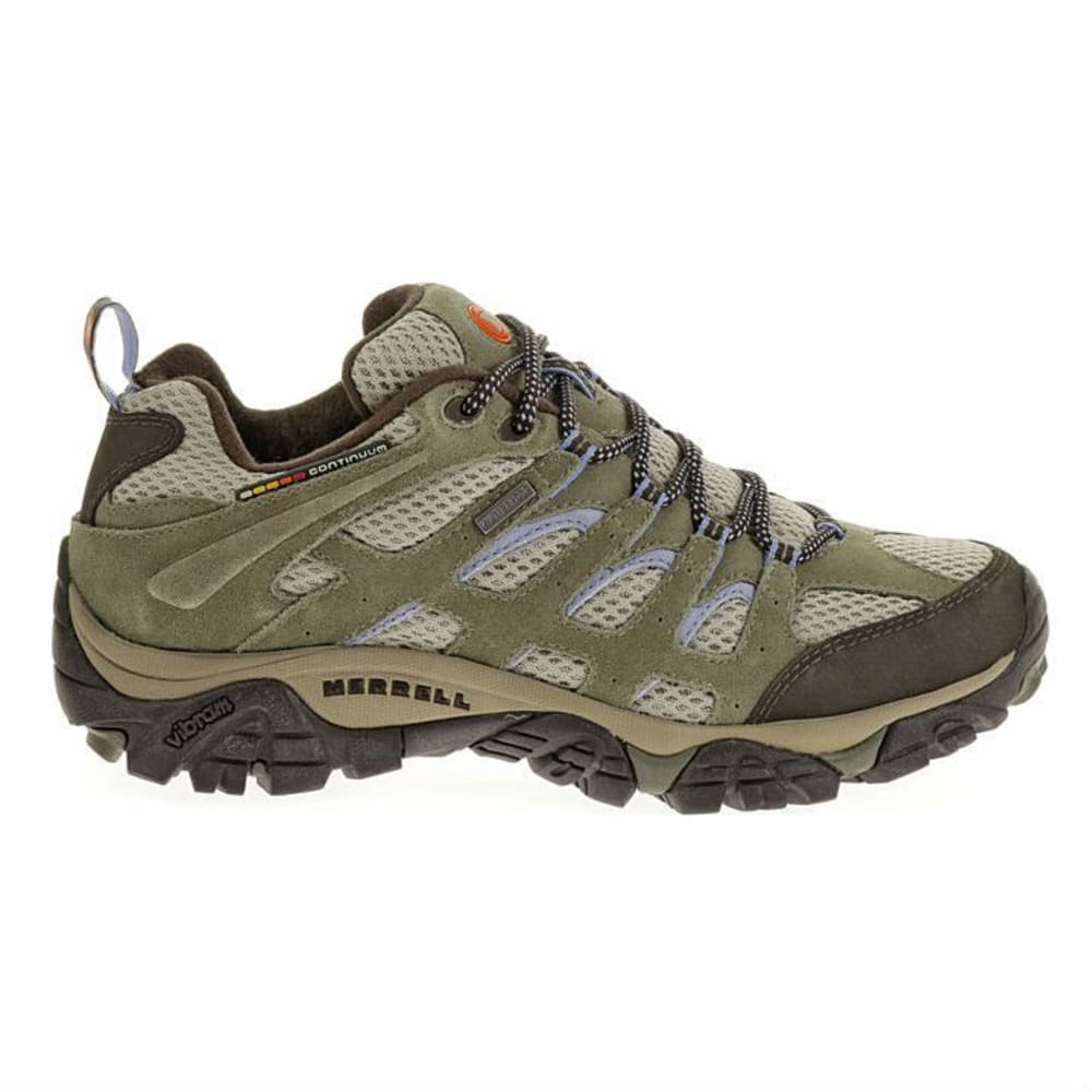 MERRELL Women's Moab WP Hiking Shoes, Dusty Olive