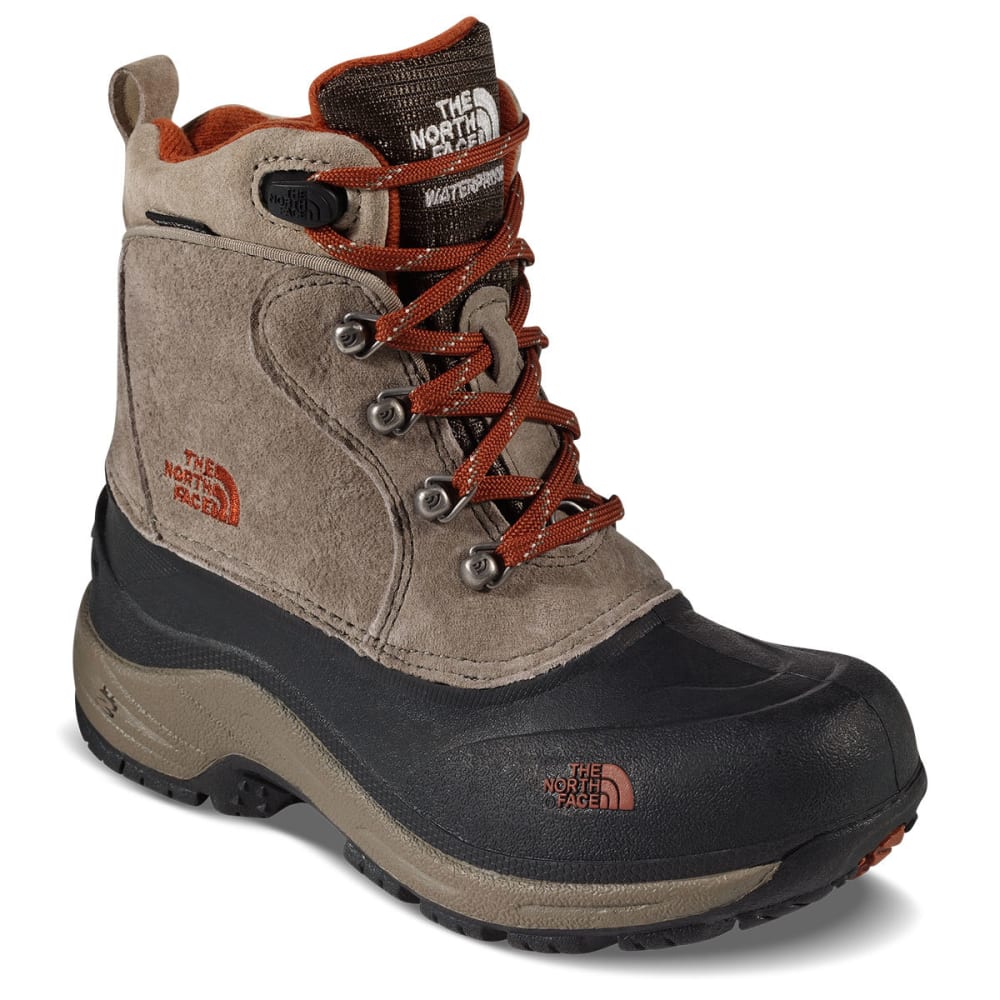 The North Face Boys&#039; Chilkat Lace Ii Waterproof Winter Boots, Mudpack Brown/sienna Orange