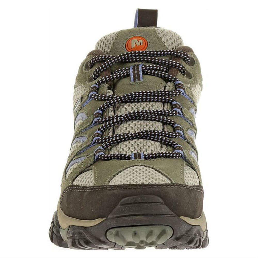 MERRELL Women's Moab WP Hiking Shoes, Dusty Olive
