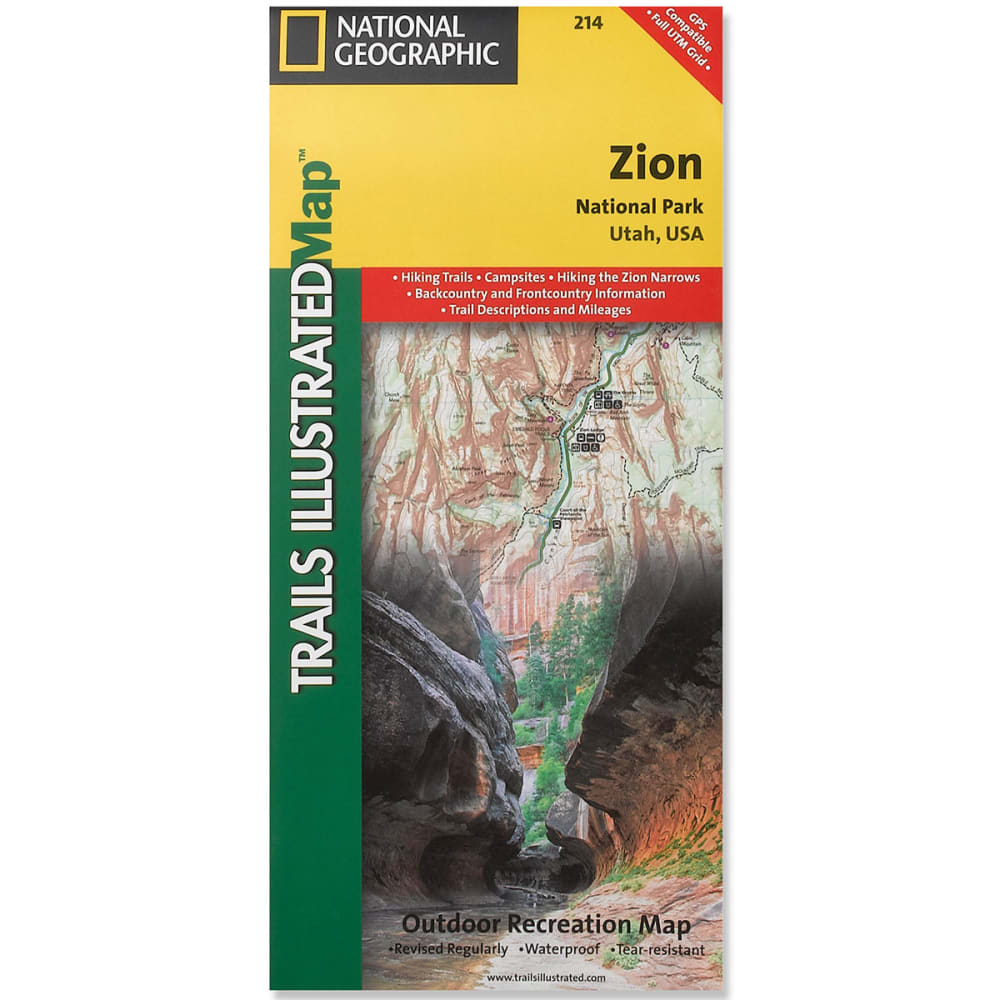 National Geographic Trails Illustrated Zion National Park