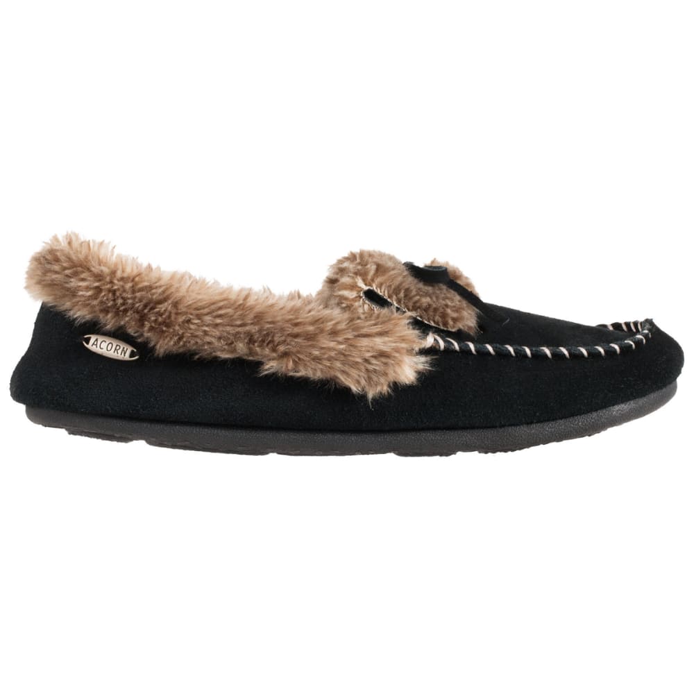 Acorn Women&#039;s Faux Fur Moc Slippers - Size M