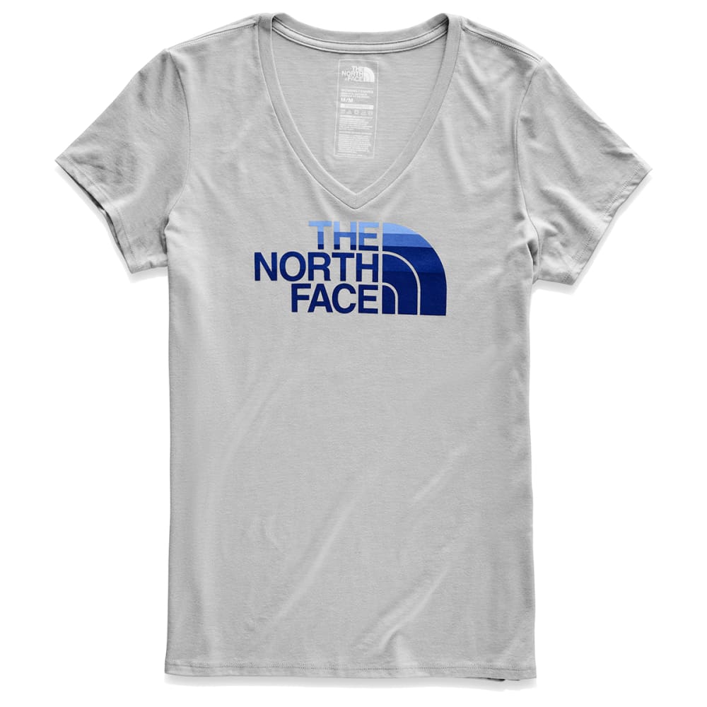The North Face Womens Half Dome V Neck Short Sleeve Tee Black Size XL