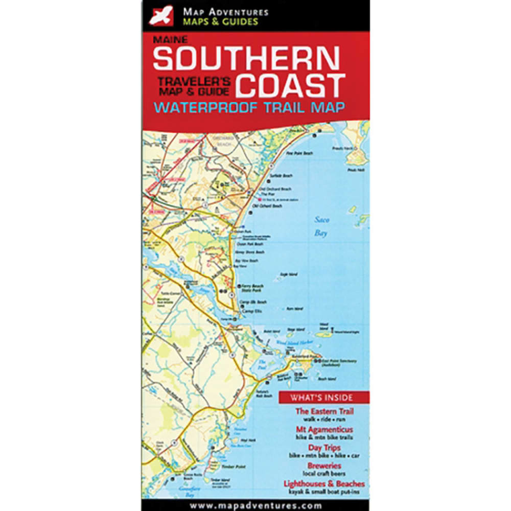 Map Adventures Maine Southern Coast Traveler