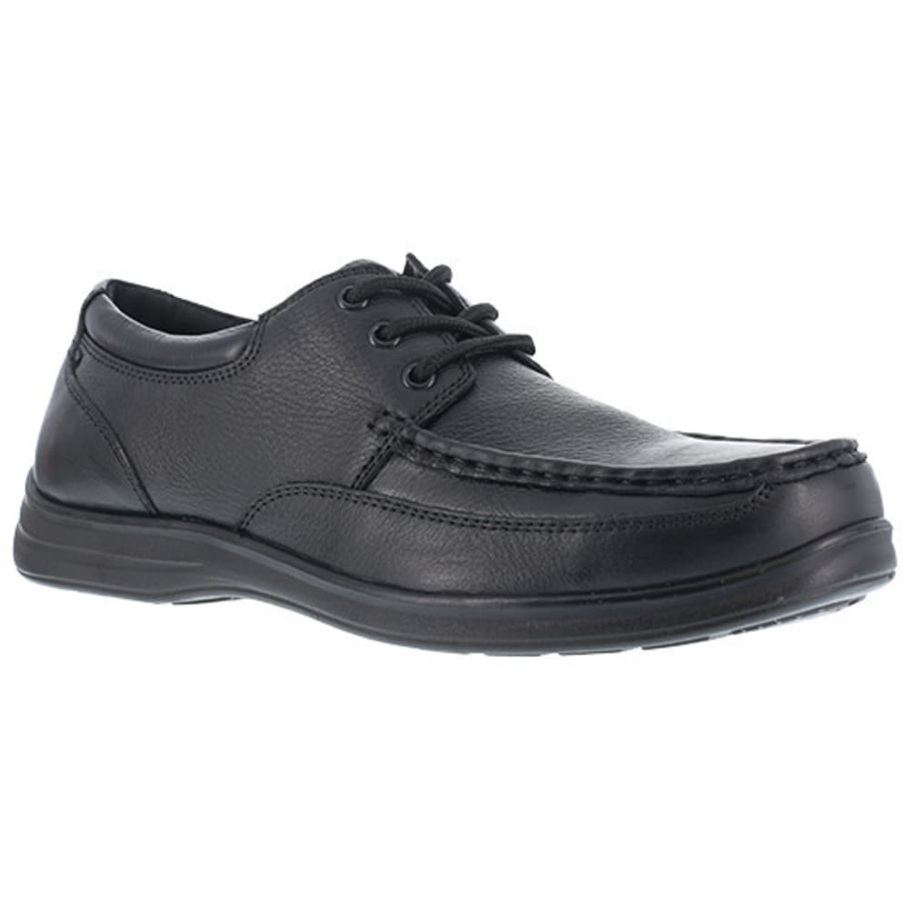 Florsheim Work Men&#039;s Wily Steel Toe Moc Toe Lace Up Shoe, Black