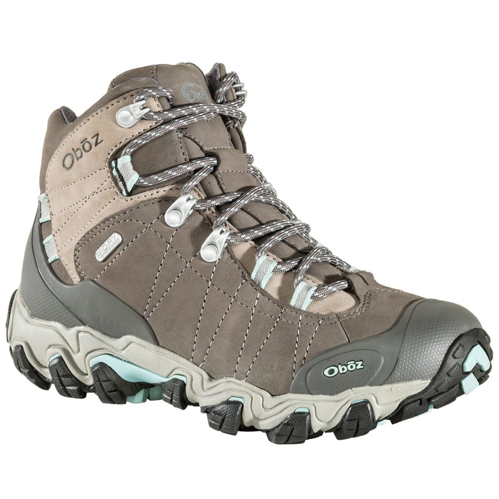Oboz Women&#039;s Bridger Mid Bdry Waterproof Hiking Boots, Cool Grey - Size 6