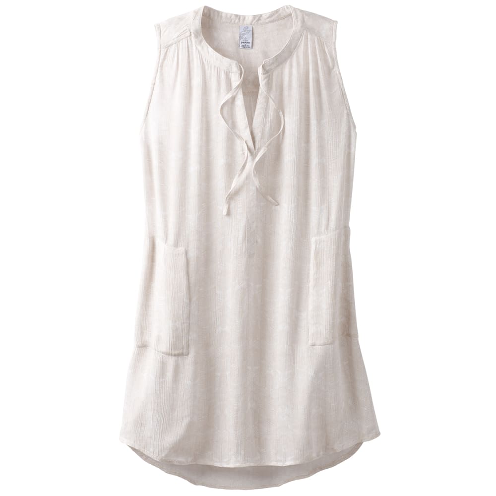Prana Women's Natassa Crinkled Sleeveless Tunic Top - Size XL