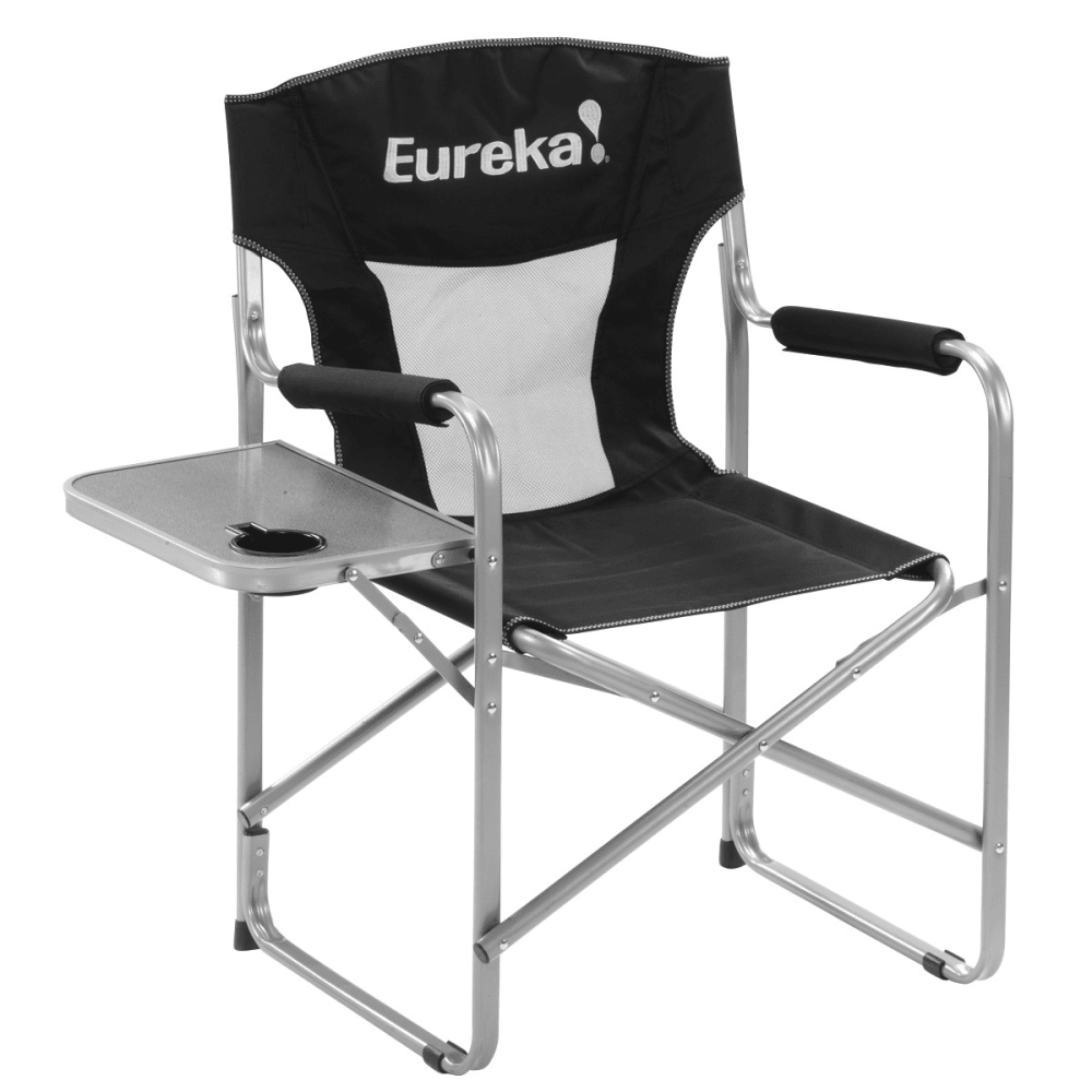Eureka Directors Chair With Side Table - Black