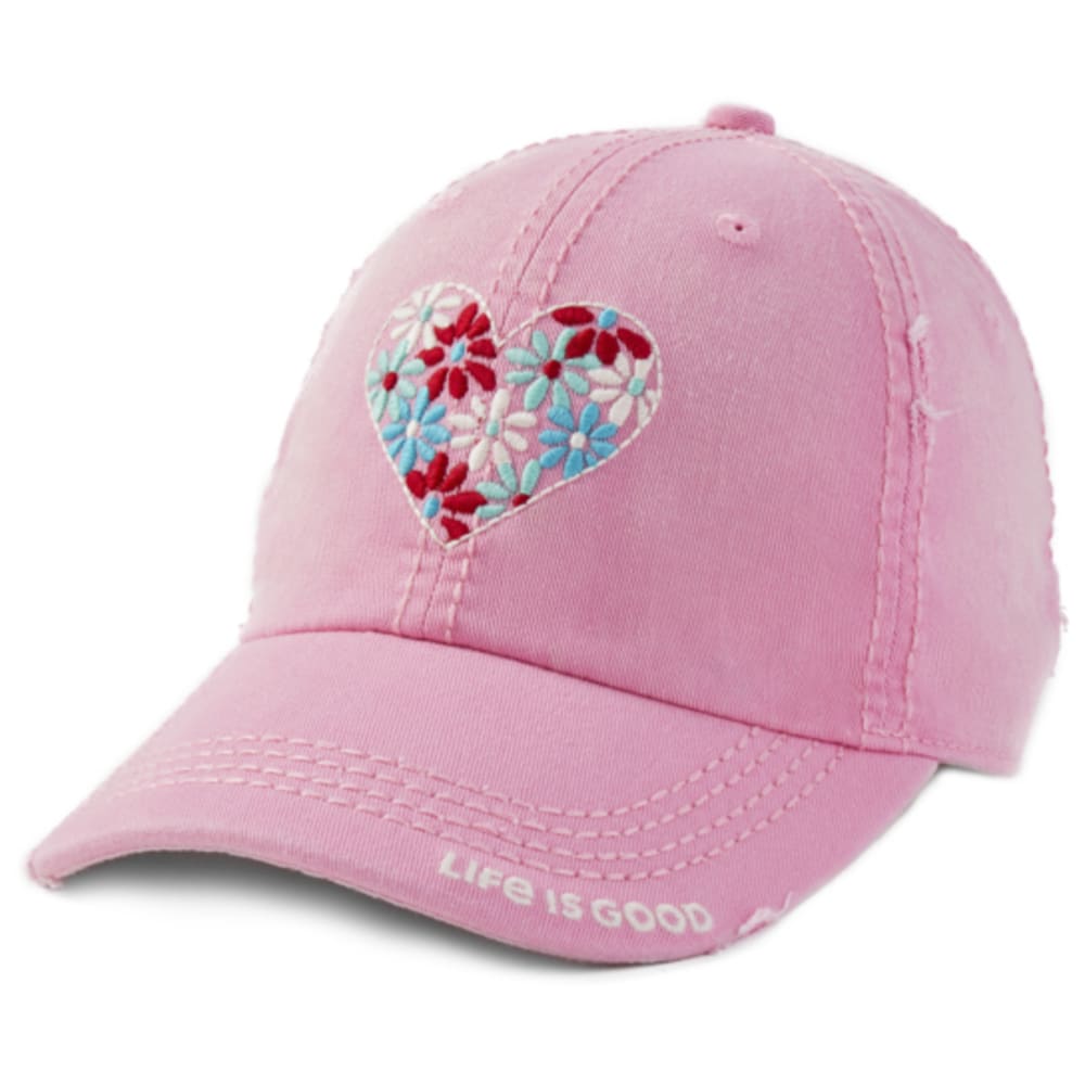 Life Is Good Women&#039;s Flower Heart Sunwashed Chill Cap