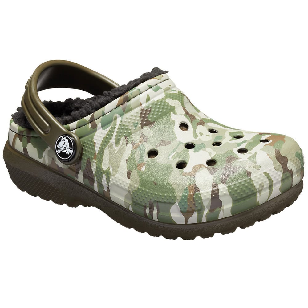 Crocs Boys&#039; Classic Fuzz-Lined Graphic Clogs - Size 13