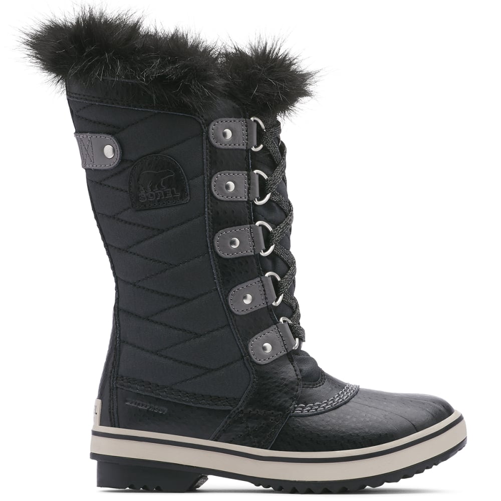 SOREL Girls' Tofino II Waterproof Winter Boots, Black/Quarry - Eastern