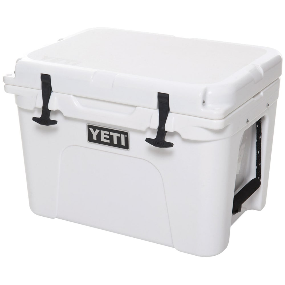 Stop wasting your hard-earned money on cheap plastic coolers that only last a summer or two and don't really keep ice anyway. The Yeti Tundra 35 Cooler is built to actually last and keep your food and drinks cold all day. One-piece, roto-molded construction is extremely durable, just like a kayak. Proprietary PermaFrost insulation is pressure-injected, providing exceptional thermal resistance and unmatched ice retention. Patent-pending T-Rex lid latches keep the lid securely closed and are built to last. ColdLock gasket minimizes unwanted air exchange, locks out heat, and seals in cold. NeverFail hinge system includes a full-length, self-stopping integrated hinge that will not break. FatWall design uses extra-thick walls designed to house added insulation for maximum ice retention. BearFoot non-slip feet are made using non-marking rubber to help keep the cooler where you put it. InterLock lid system enables lid to interlock with the cooler body to create an essential form-fitting barr