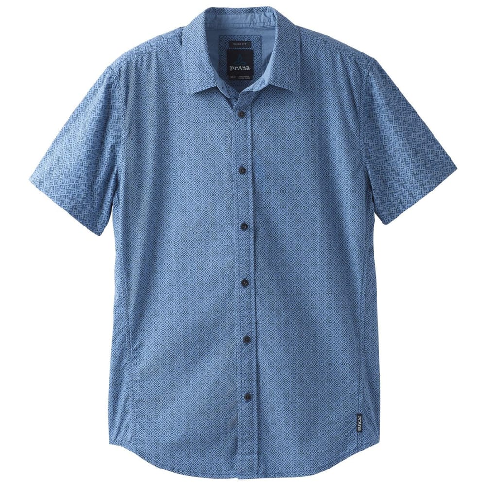 Prana Men&#039;s Ulu Woven Short-Sleeve Shirt - Size L