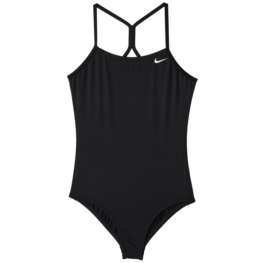 Nike Big Girls' Solid Racerback One-Piece Swimsuit