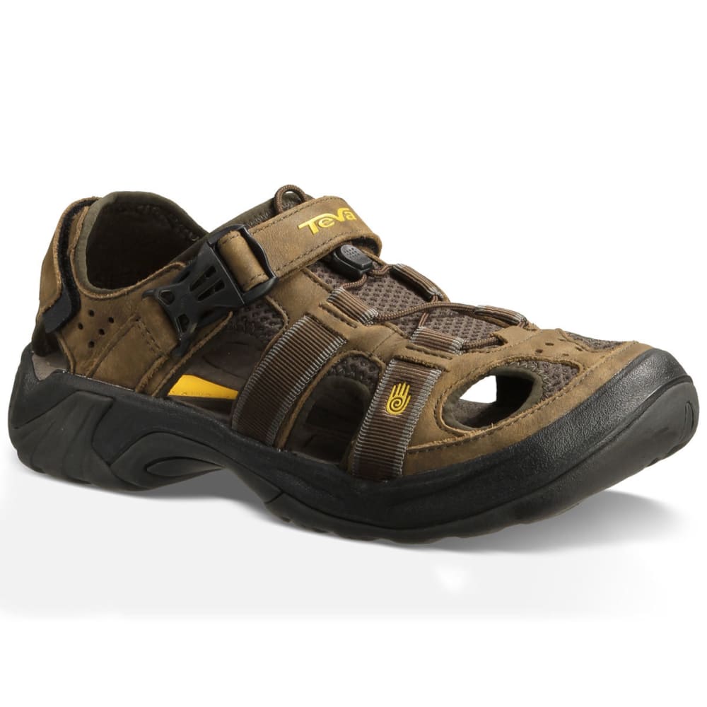 TEVA Men's Omnium Leather Sandals, Brown - Eastern Mountain Sports