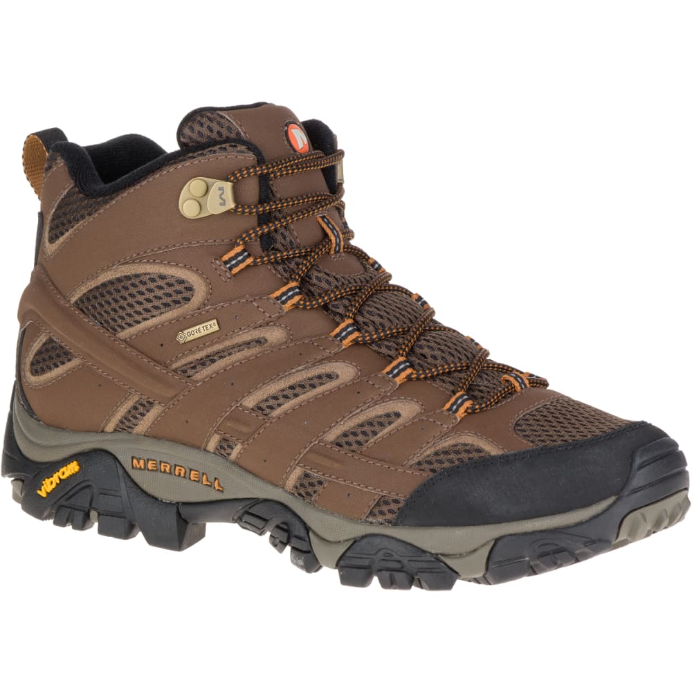 MERRELL Men's Moab 2 Mid GORE- TEX Hiking Boots, Earth - Eastern ...