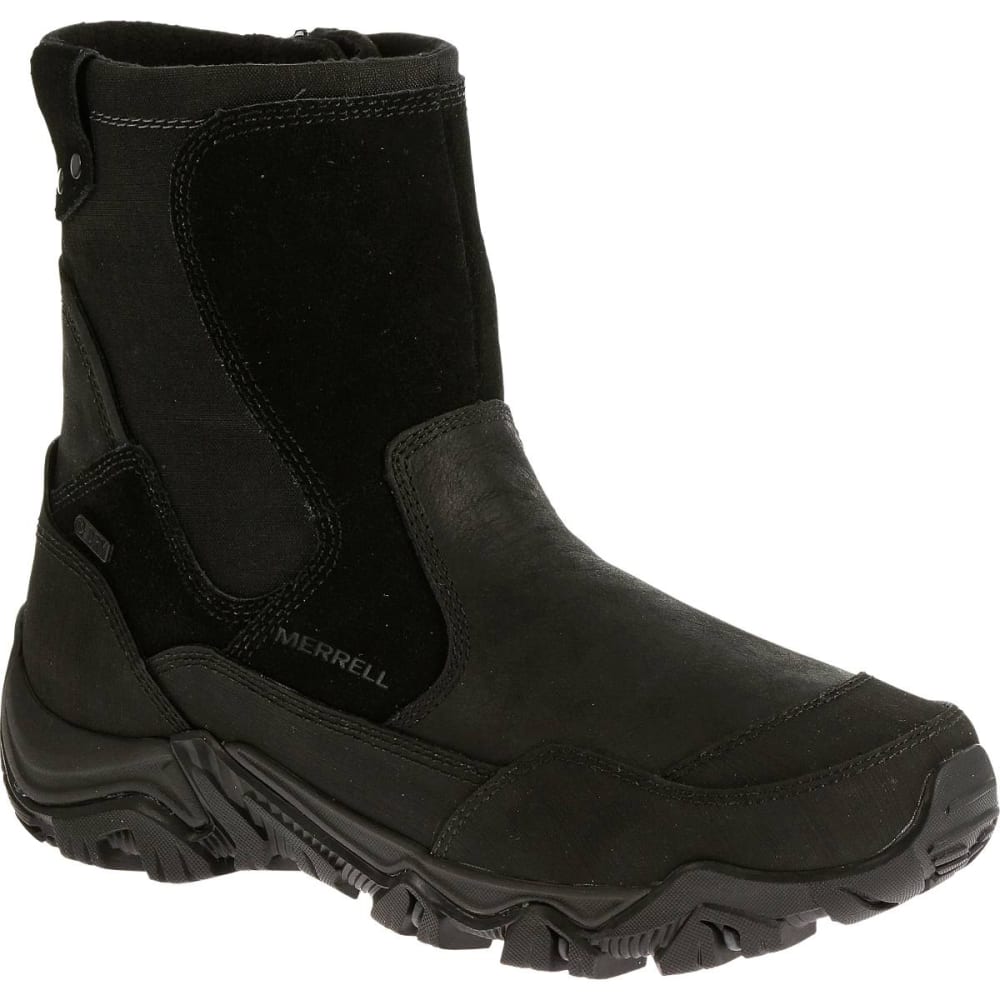 MERRELL Men's Polarand Rove Zip Waterproof Boots, Black