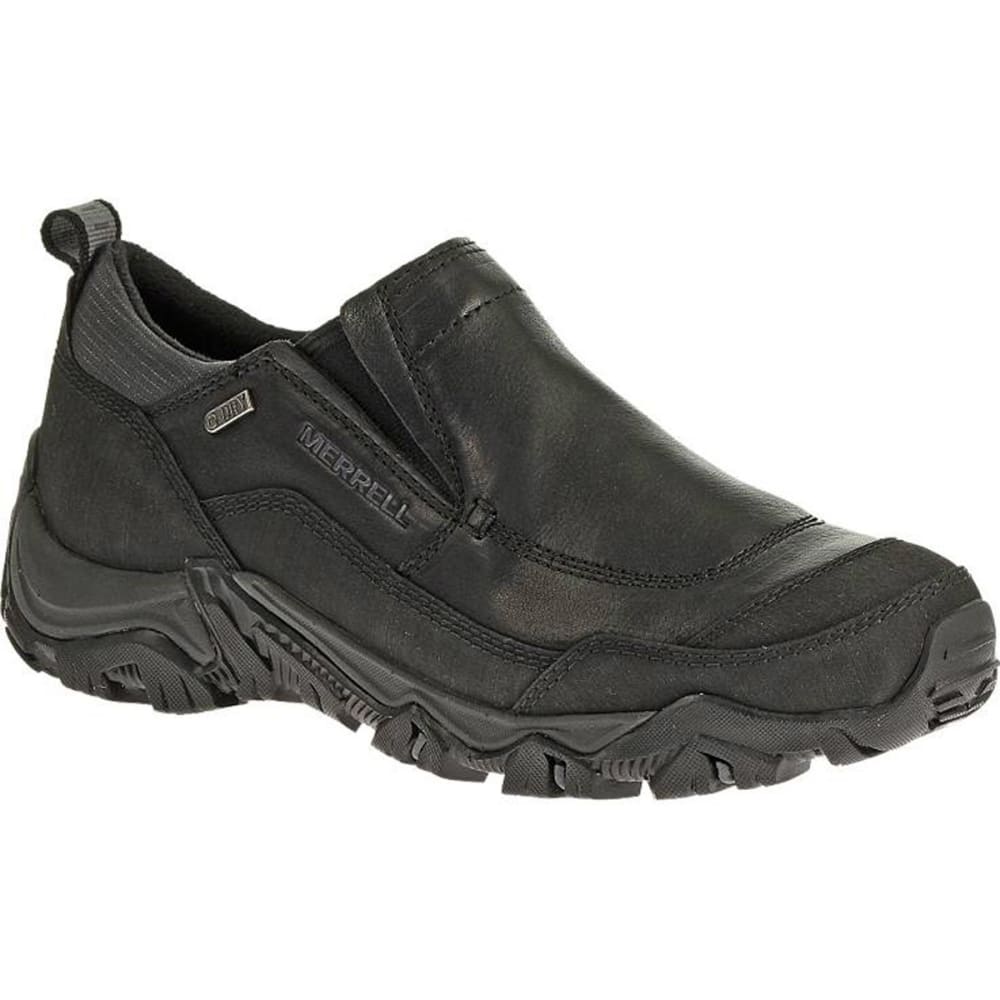 MERRELL Men's Polarand Rove Moc Waterproof Winter Shoes, Black