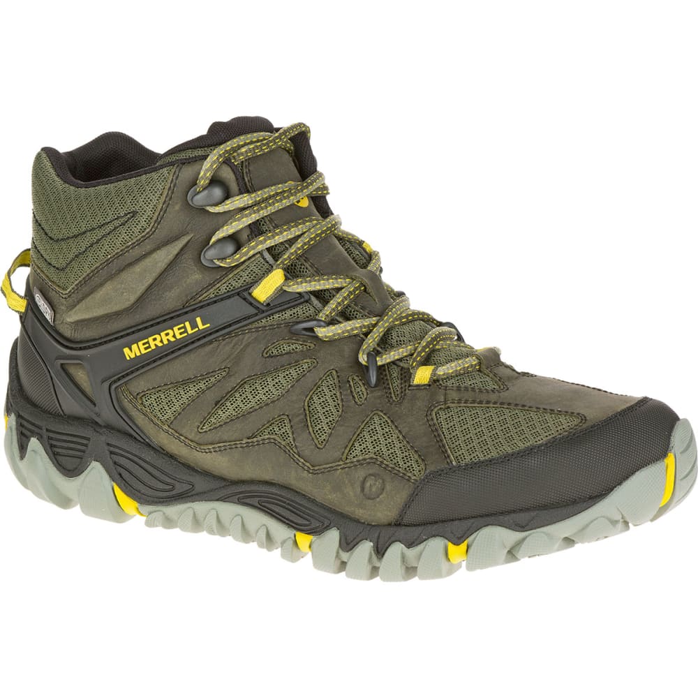 MERRELL Men's All Out Blaze Ventilator Mid Waterproof Hiking Boots, Olive