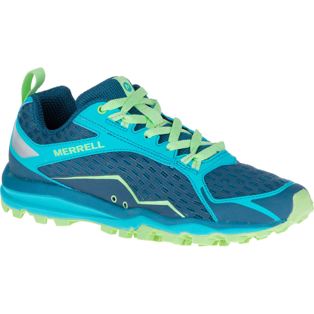 MERRELL Women's All Out Crush Trail Running Shoes, Bright Green