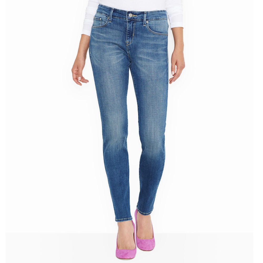 LEVIS Women's Mid Rise Skinny Jeans, Long Length