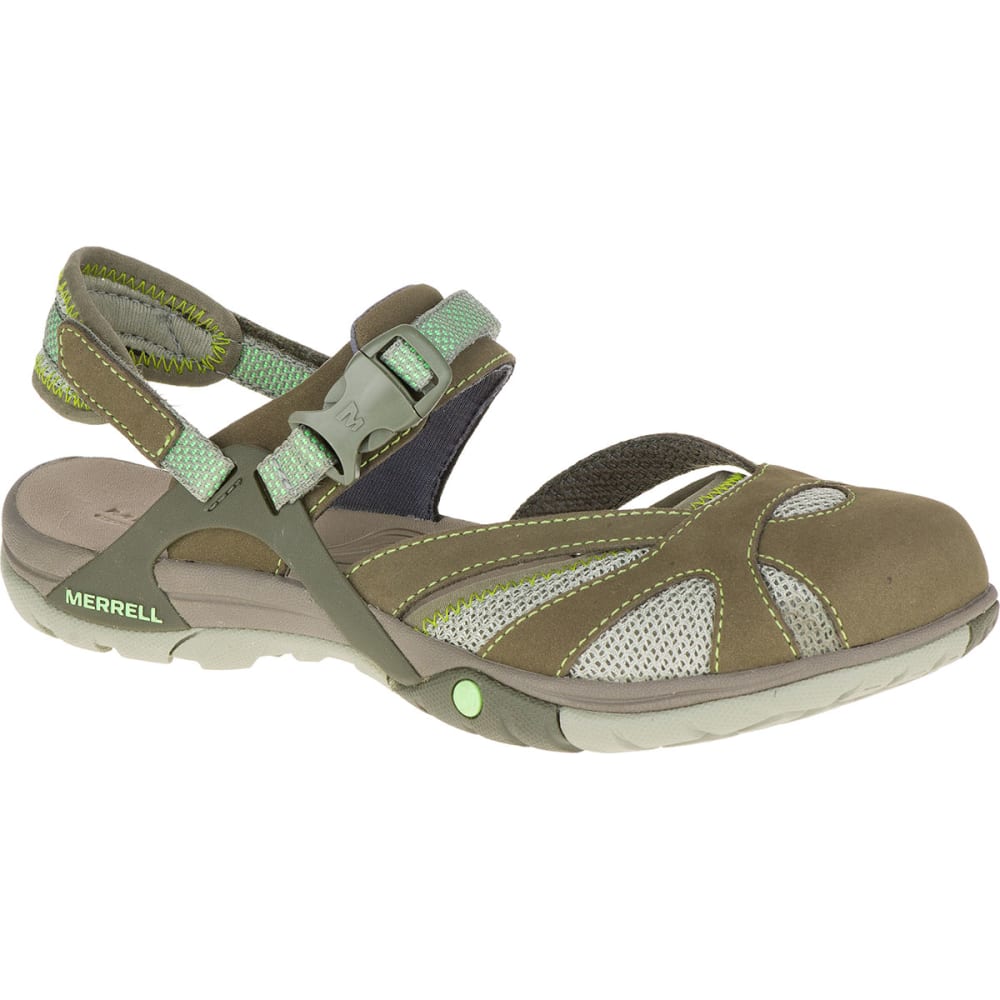 MERRELL Women's Azura Wrap Hiking Sandals, Medium Green