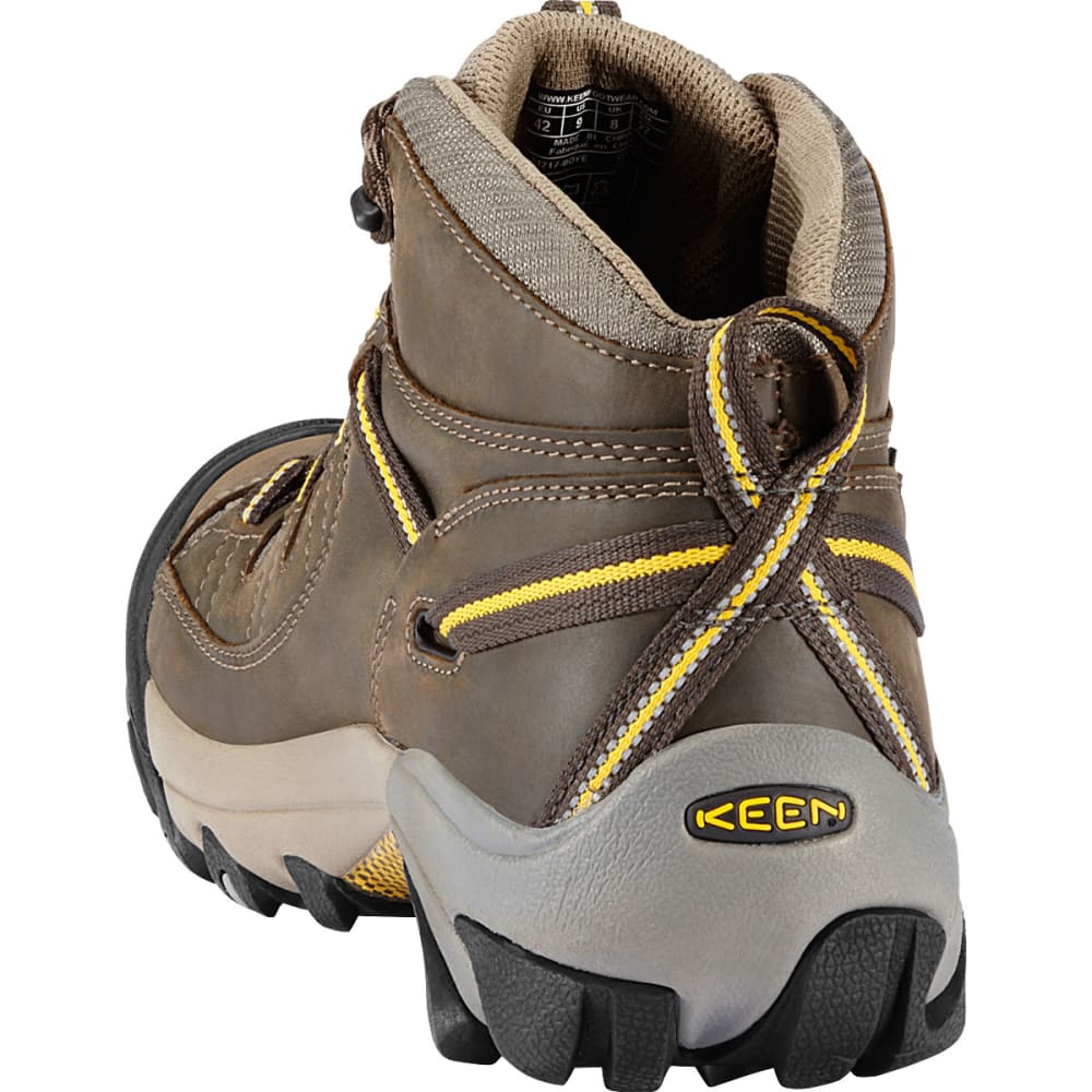 KEEN Men's Targhee II WP Hiking Boots, Black Olive/Yellow, Wide