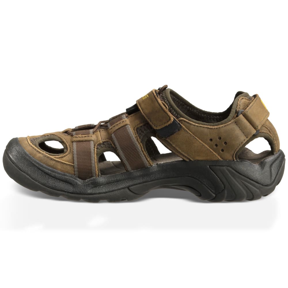 TEVA Men's Omnium Leather Sandals, Brown - Eastern Mountain Sports
