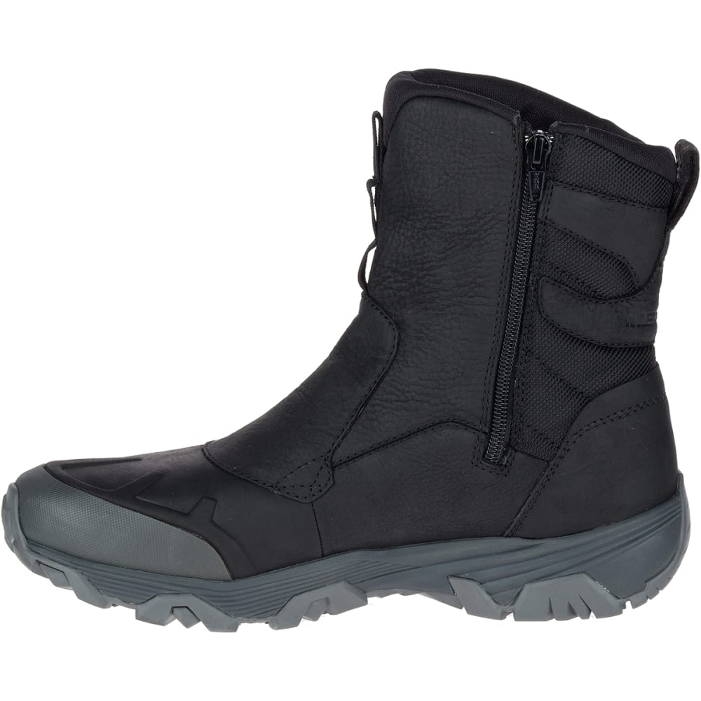 MERRELL Men's Coldpack Ice+ 8-Inch Zip Polar Waterproof Boots, Black ...