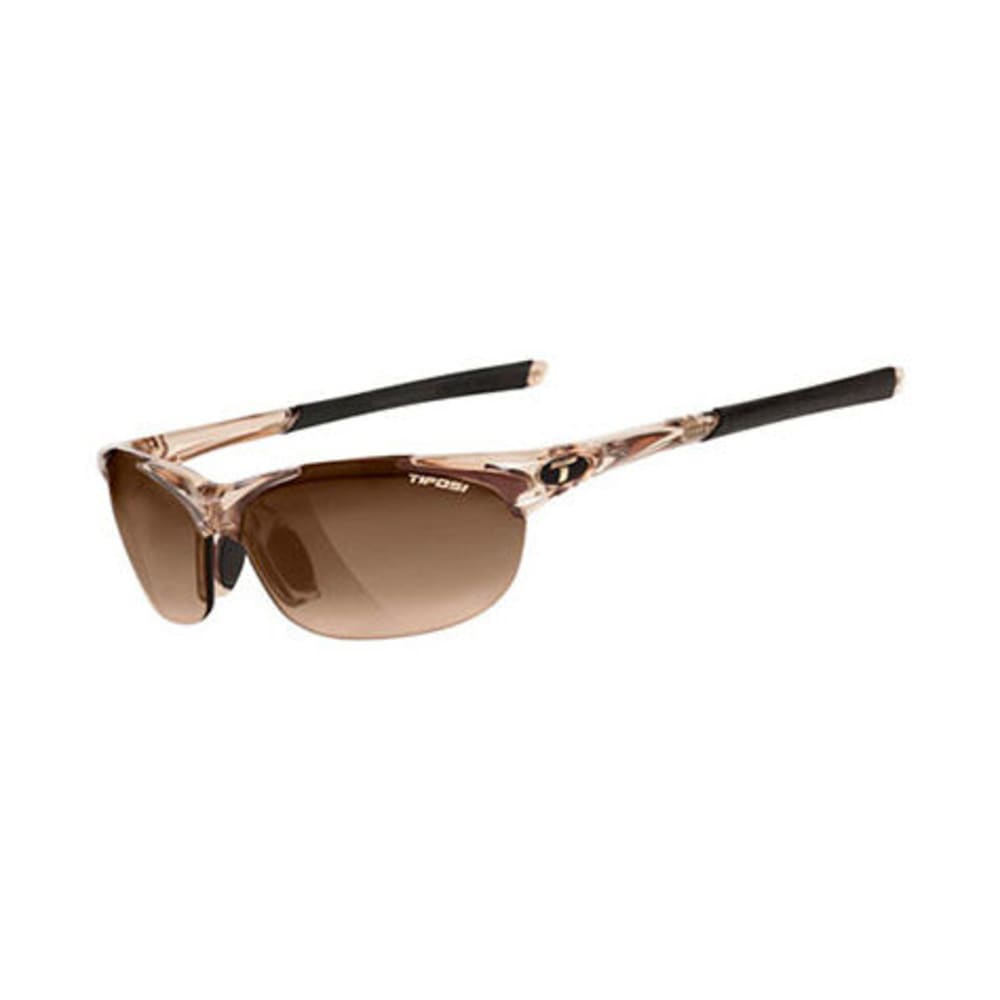 TIFOSI Women's Wisp Sunglasses, Crystal Brown/Brown