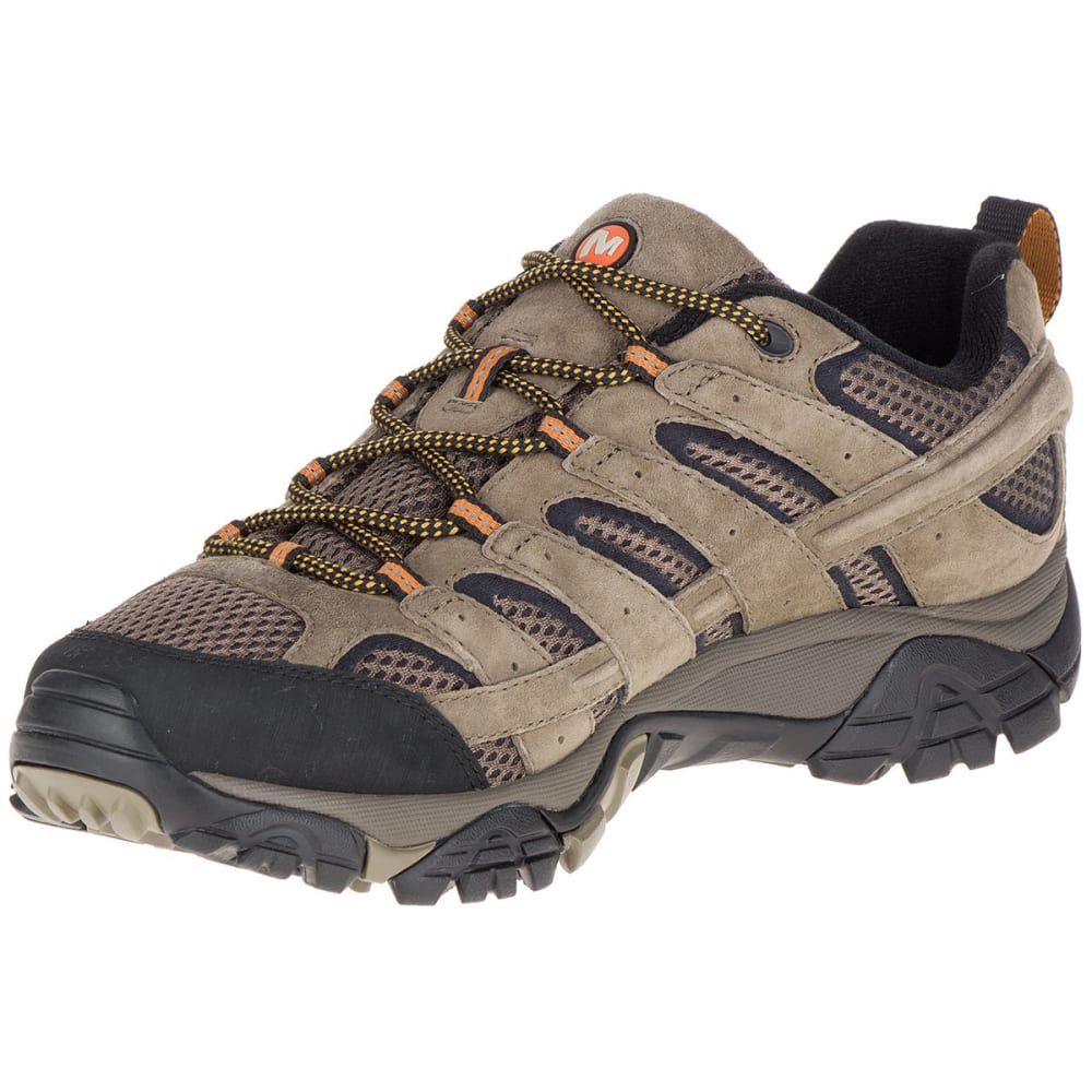 MERRELL Men's Moab 2 Ventilator Low Hiking Shoes, Walnut, Wide ...