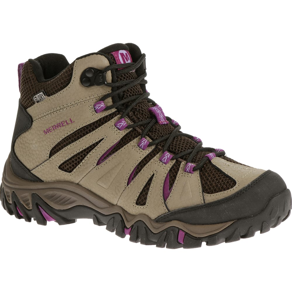 MERRELL Women's Mojave Mid Waterproof Hiking Boots, Brindle